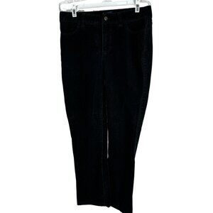 Talbots Heritage Women’s Black Corduroy Pants Size 6 Straight Fit